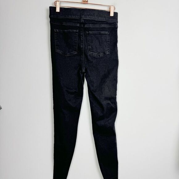 SPANX | Pull On Distressed Black Skinny Jeans Jeggings Women’s Size Small - Picture 8 of 11
